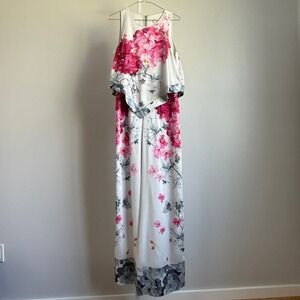 Ted Baker London Women's Floral Print Sleeveless Jumpsuit Size 2